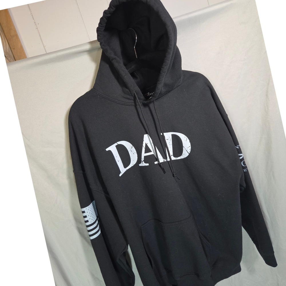 Grunt‎ Style Dad Definition Hoodie Men Medium Black Patriotic Graphic Pullover